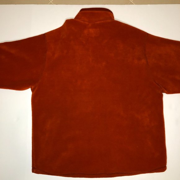 American Eagle Coastal AE77 Performance Red Fleece Quarter Zip Up Jacket Cozy - Picture 10 of 16